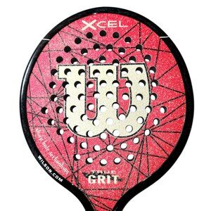 Wilson Xcel Platform Tennis Paddle Red Black 4 1/8" Grip Low Density 345 g